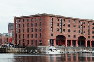 Converted brick warehouses at the Royal Albert Dock, Liverpool